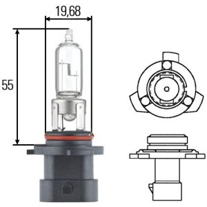 Λάμπα ΗΒ3Α 12V 60W ίσια