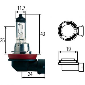 Λάμπα Η8 12V 35W +30%