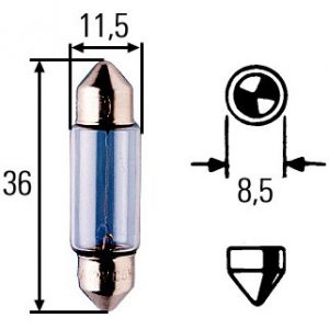 Λάμπα 12V 5W σωληνωτή SV 8.5