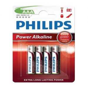 Μπαταρία Αλκαλική Philips LR03 (AAA)